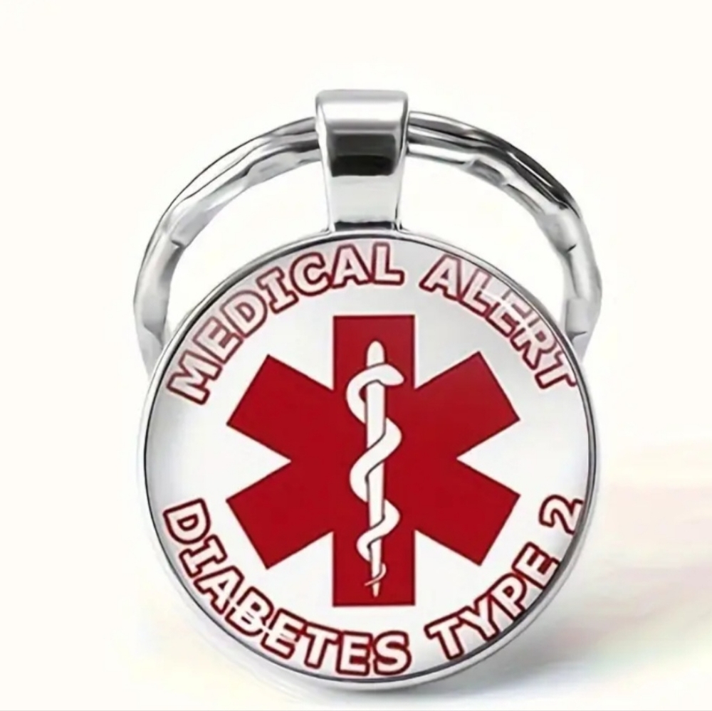 MEDICAL ALERT KEY FOB DIABETICS TYPE 2